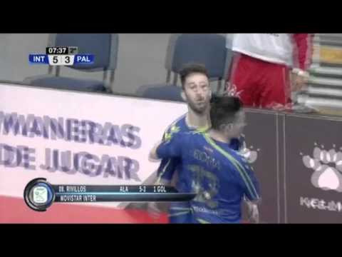 Gol de Rivillos (5-3) en el Movistar Inter - Palma Futsal. J25 1ªDiv
