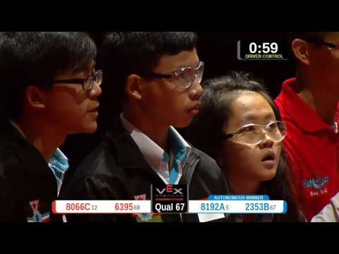 2015 VRC-MS Spir Q67 -  (8066C 8192A) 74-Spirit Div-VRC Middle School-VEX Worlds 2015