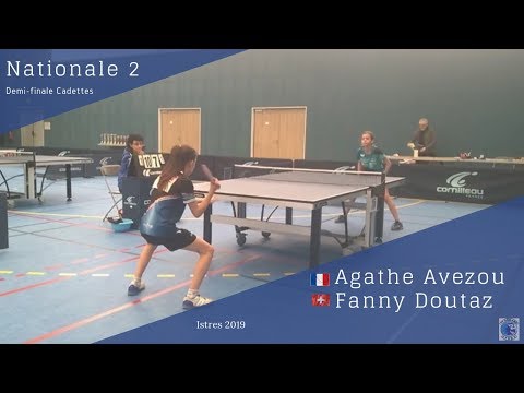 Agathe AVEZOU (1200 pts) vs Fanny DOUTAZ (1107 pts)