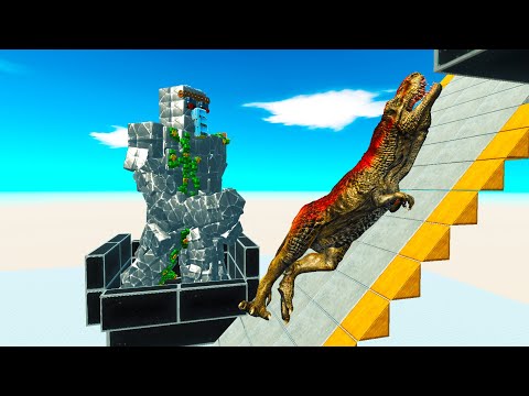 IRON GOLEMS DEATH SLIDE  Animal Revolt Battle Simulator & Minecraft arbs