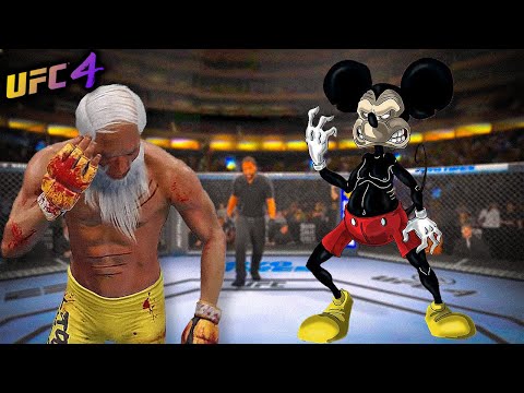 Mickey Mouse vs. Old Bruce Lee (EA Sports UFC 4)