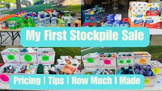 MY FIRST EVER STOCKPILE SALE! Tips, Tricks, Pricing, What I learned and how much did I make??
