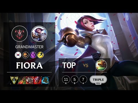 Fiora Top vs Rammus - KR Grandmaster Patch 10.12