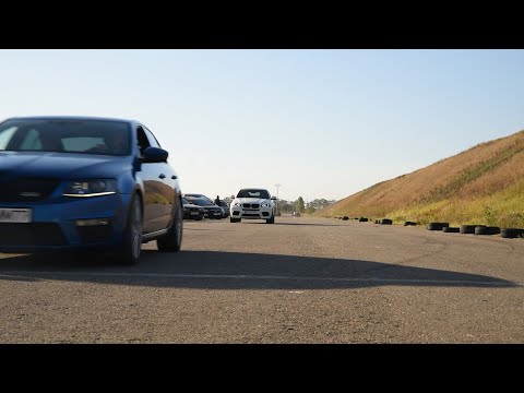 BMW X6M st1 650hp vs Skoda Octavia RS 380hp