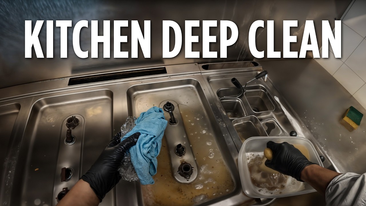 Intense Kitchen Deep Clean | POV Restaurant Work
