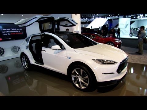 2014 Tesla Model X at Detroit Auto Show