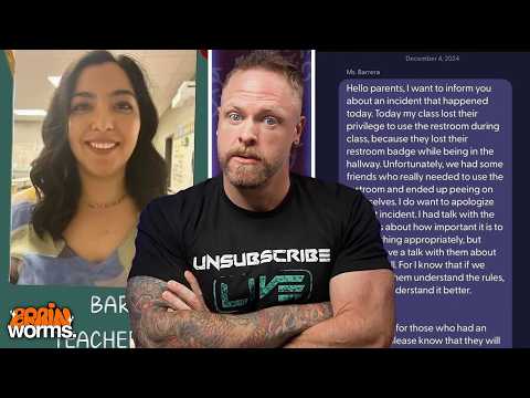 braindead teacher forces young students to wet themselves - BRAINWORMS 🧠🪱