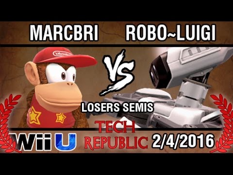 [Tech Republic] Marcbri (Diddy) vs Robo-Luigi (ROB) SSB4 Losers Semis - Top 8