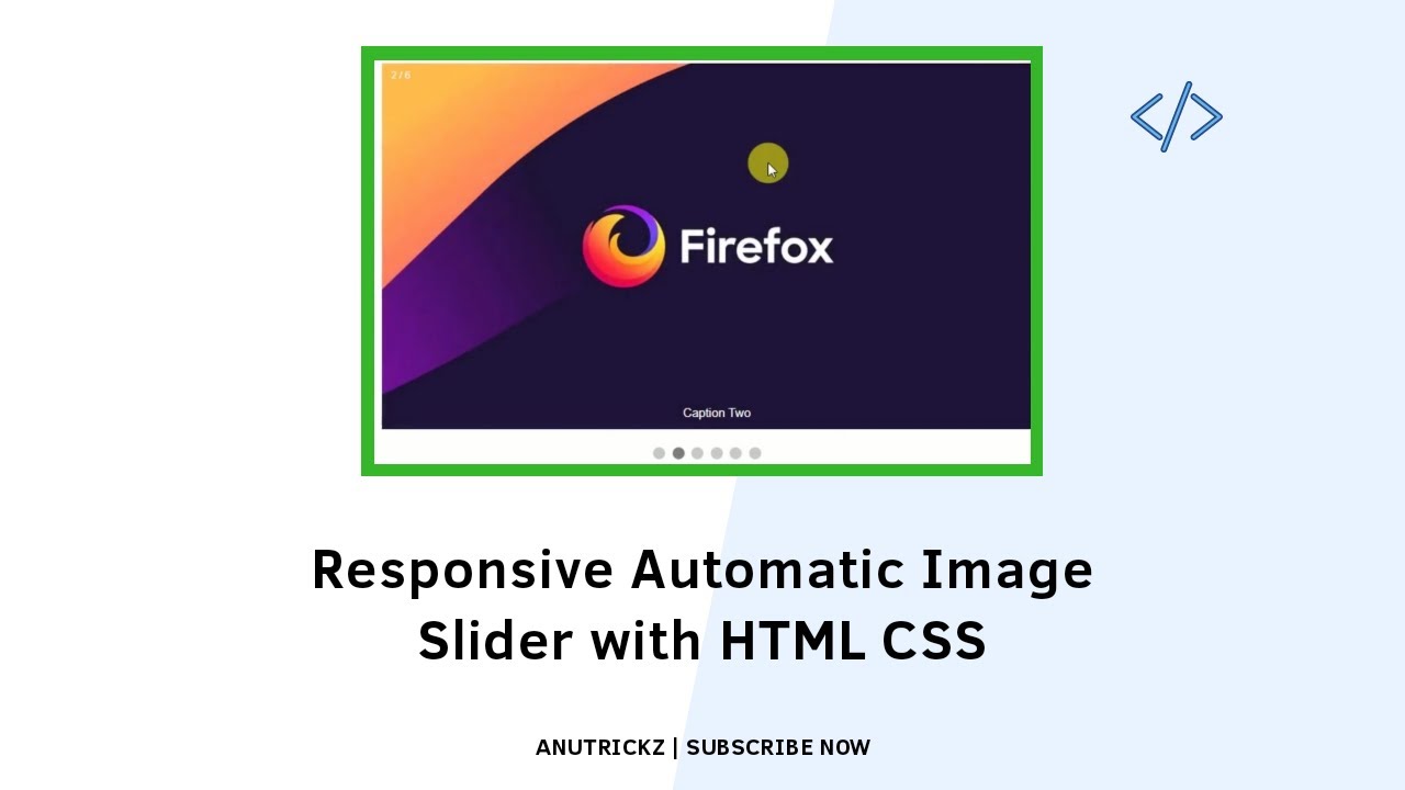 Simple Elegant Responsive Auto Image slider with HTML CSS