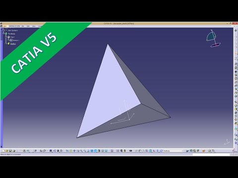 8 5 Tetraeder Drafted Catia v5 Training Draft Angle