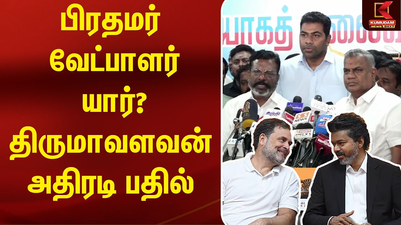 பிரதமர் வேட்பாளர் யார்? Thirumavalavan அதிரடி பதில் |CM Vijay | TVK | Vijay | VCK | Aadhav | N Anand