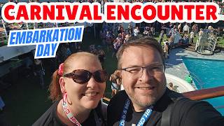 Carnival Encounter Cruise Embarkation Day | From Bag Drop to the 80’s Party!
