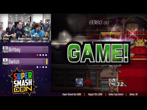 Dirtboy (Squirtle) vs Switch (Wolf) [Winner's Finals] - Project M at Super Smash Con 2018