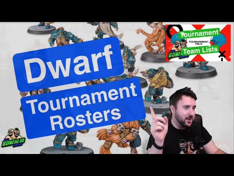 Dwarf Tournament Rosters - Blood Bowl 2020 Tournament Talk (Bonehead Podcast)