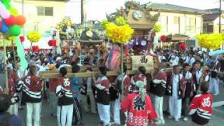 preview picture of video '赤穂八幡宮３台屋台:Japanese Festival in ako city'