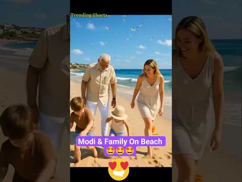 Narendra Modi & Meloni Family On Bondi beach 😜😜😜#modi #meloni #bjp #bondibeach #vacation #shorts
