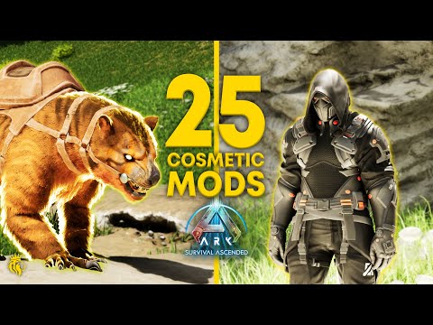 TOP 25 BEST COSMETIC Mods on ARK! | ARK: Survival Ascended