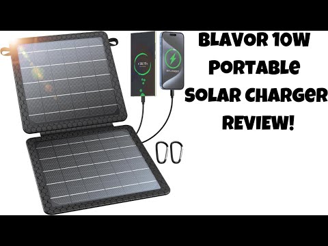 BLAVOR 10W Portable Solar Charger REVIEW!