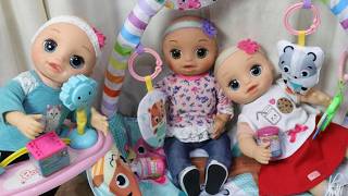 BONECA LAURINHA E TRIGÊMEAS NAS ROTINAS DE FÉRIAS!