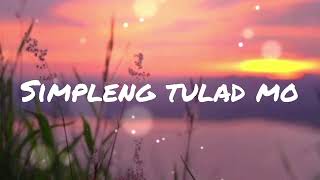 Simpleng Tulad Mo - Daniel Padilla (Lyrics)