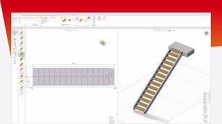 Industrial Staircase with Grating Steps