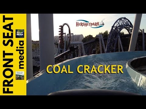 Coal Cracker POV 4K On-Ride Hersheypark Log Flume - Arrow Hydroflume Water Ride Video