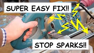 Sparking Miter Saw – Simple Fix – Bad Brake - Intermittent Starting