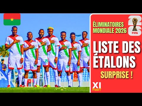 Éliminatoires Coupe du monde 2026 :  la liste complète des étalons du Burkina Faso