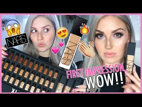 FIRST IMPRESSION 💟😱 Nars Natural Radiant Longwear Foundation Video