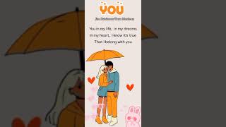 That I belong with you❣️ You by: Jim Brickman &amp; Tara Maclean #shorts #lyrics #love