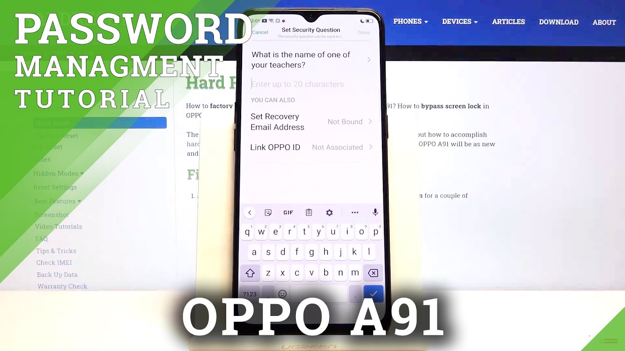 How to Set Password on Apps in OPPO A91 – Protect Apps with Password