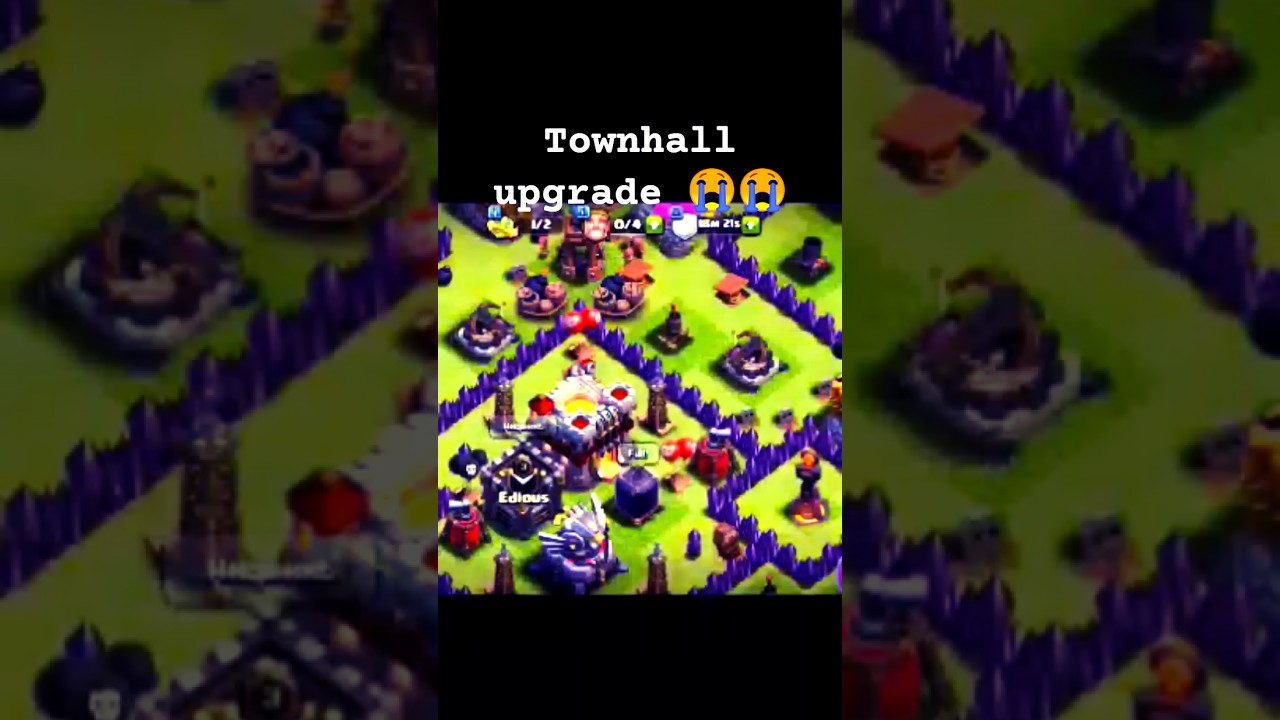 coc townhall upgrade 😭#cocshorts #th16rootriderattack #coc #clashofclans #gaming #foryou