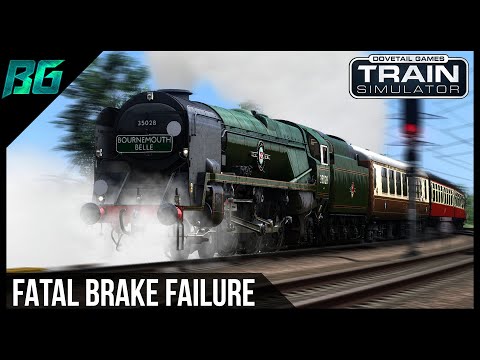 FATAL BRAKE FAILURE | Merchant Navy Class Steam Locomotive | Train Simulator 2021