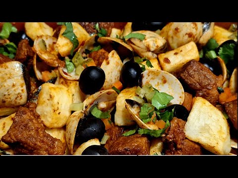 CÓMO FAZER CARNE DE PORCO À ALENTEJANA/ RECEITA TRADICIONAL PORTUGUESA