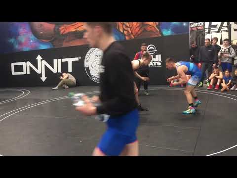 Alex Keogh (SBG Naas) - Dan Cuznetov (SV Halle) Male 18+ 66kg Wrestling Zone Spring Open Naas 2022