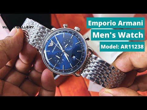 Emporio Armani Blue Dial Men's Watch | AR11238 | Unboxing | Watch Gallery