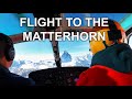 Helicopter Flight To The Matterhorn Switzerland