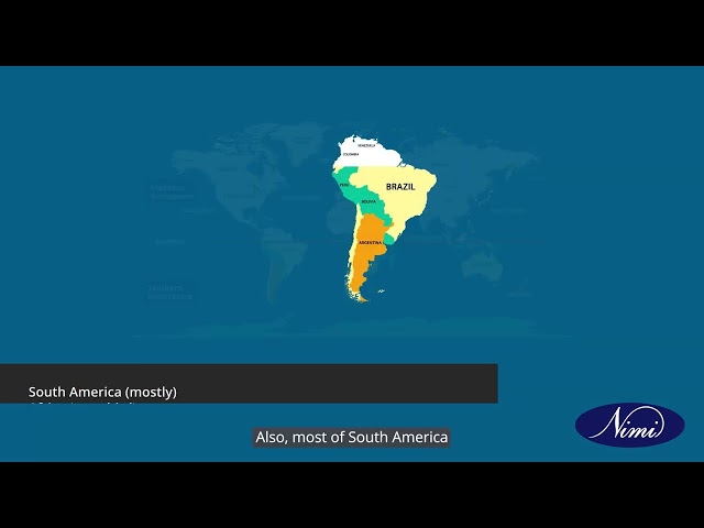 Observe on globe which countries are in northern and southern hemisphere