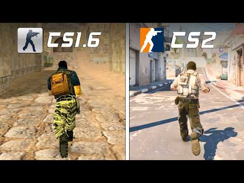 These Two Game's Physics Are 20 Years Apart | CS1.6 vs CS2
