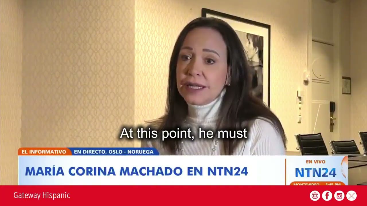 María Corina Machado: El régimen de Maduro está en sus últimos tiempos