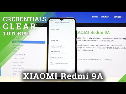 How to Remove All Certificates in Xiaomi Redmi 9A - Clear Credentials