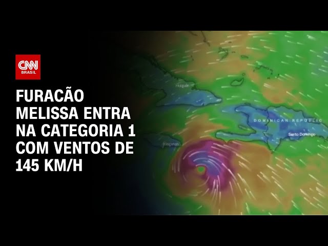 Furacão Melissa se intensifica no Caribe com ventos de 145 km/h | CNN PRIME TIME