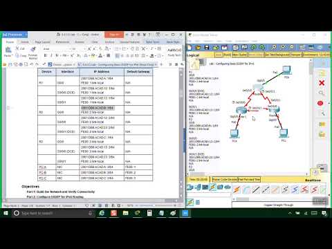 Lab - Configuring Basic EIGRP for IPv6  2