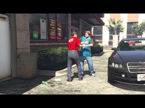 Grand Theft Auto V Michael tripping with Jimmy drug scene. Full scene.
