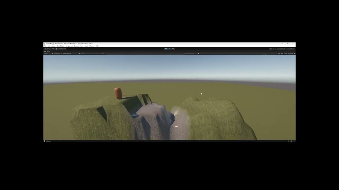 Terrain Deformer tutorial stream Unity 3D (latvian)