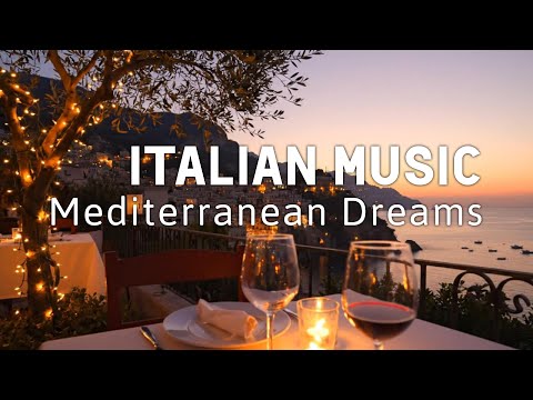 🎶 Italian Vibes & Mediterranean Music 🎶  2+ Hours Relaxing Italy Coast & Lake Como Ambience 4k