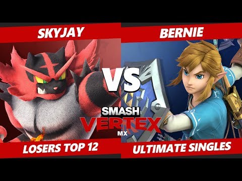 Smash Vertex Losers Top 12 - SF | Skyjay (Incineroar) Vs. EBA | Bernie (Link) Smash Ultimate - SSBU