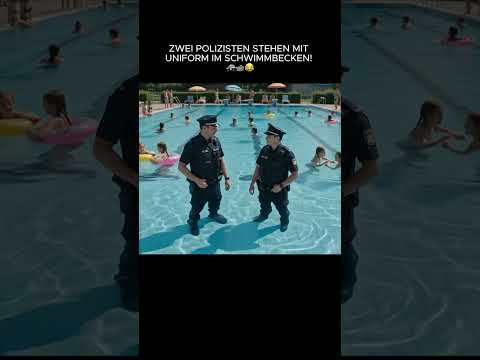 Die wohl ungewöhnlichste Verfolgungsjagd im Freibad 😂 #lustig