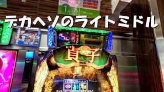 1/201 ライトミドル デカヘソの貞子でカードの4000玉で勝負します