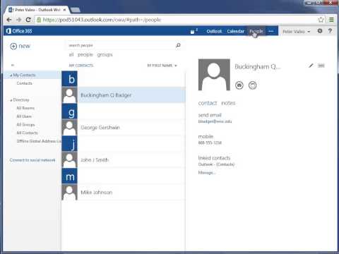 Create A Contact Group - Office 365 Outlook Web App - Email